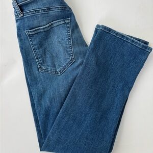 MOTHER Straight Leg Blue Jeans